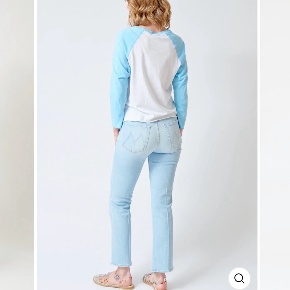 MOTHER Light Blue Straight Leg Jeans